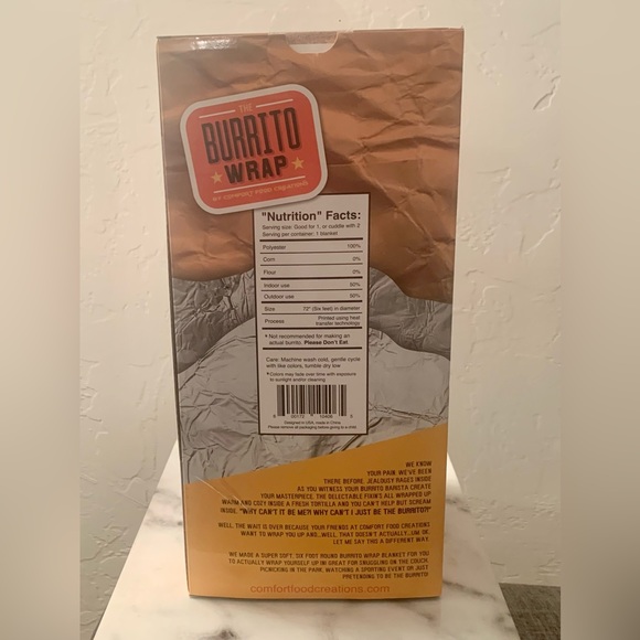 NEW! Burrito Wrap Blanket Grande Edition Six Feet Round - Picture 3 of 7